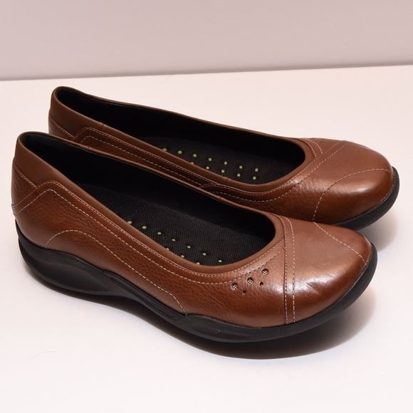 Clark’s leather flats women’s wave walk size 7B - Picture 2 of 8